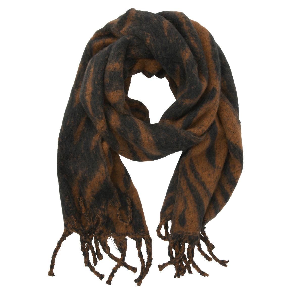 Damen Winterschal mit Tiger-Muster