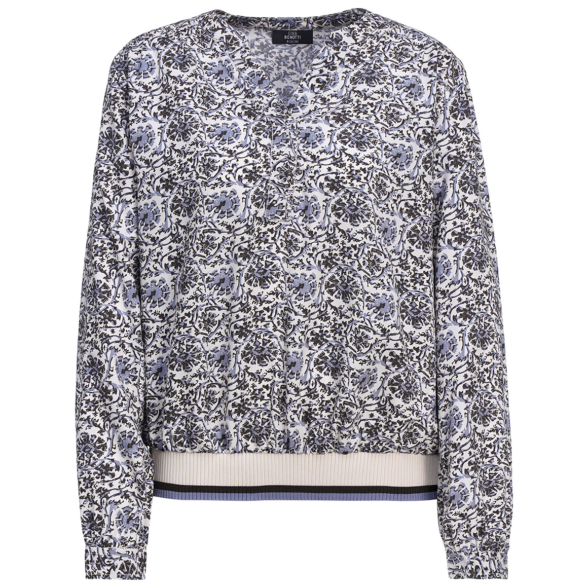 Damen Bluse mit Allover-Print