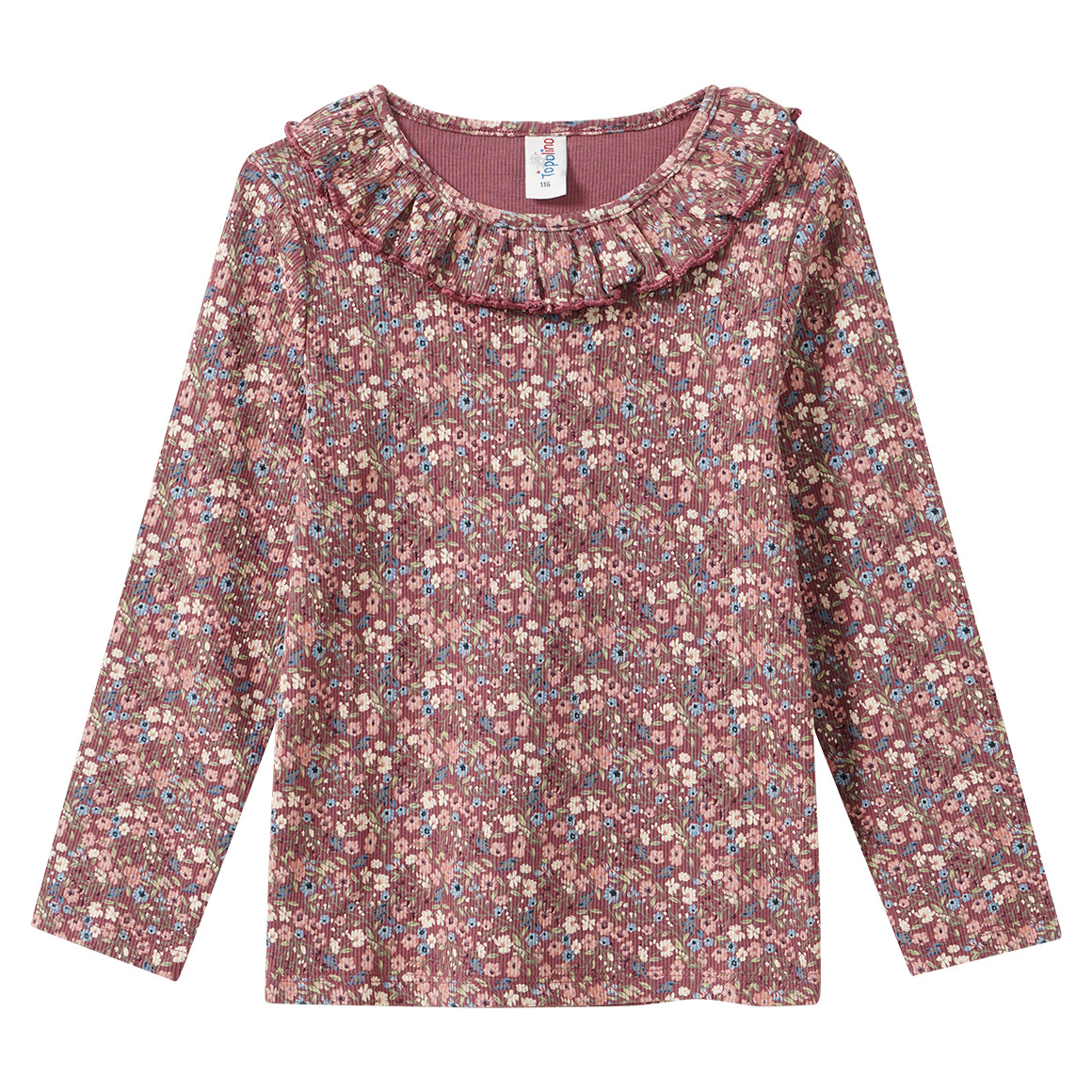 Mädchen Langarmshirt mit Allover-Muster