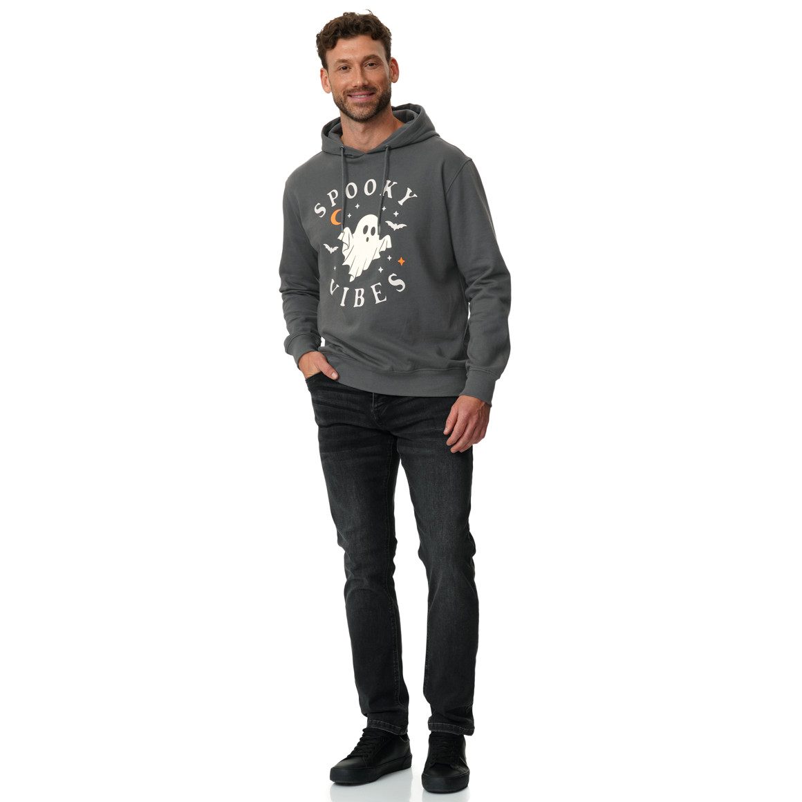 Herren Hoodie mit Halloween-Print