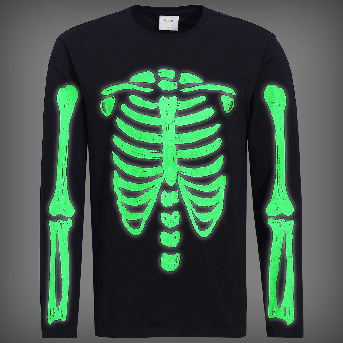 Herren Langarmshirt mit Halloween-Print