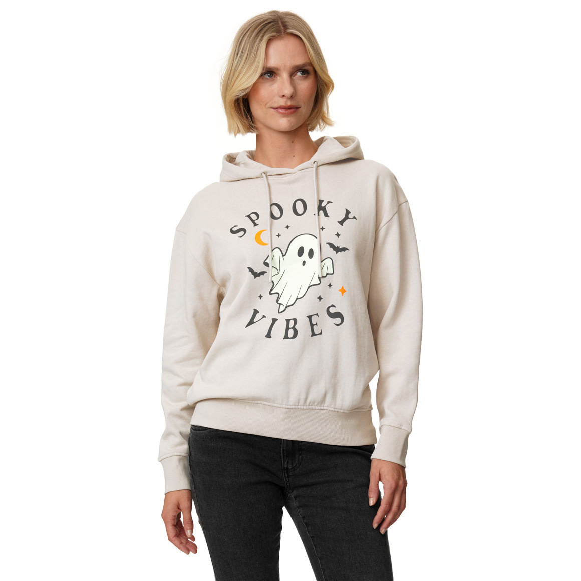 Damen Hoodie mit Halloween-Print