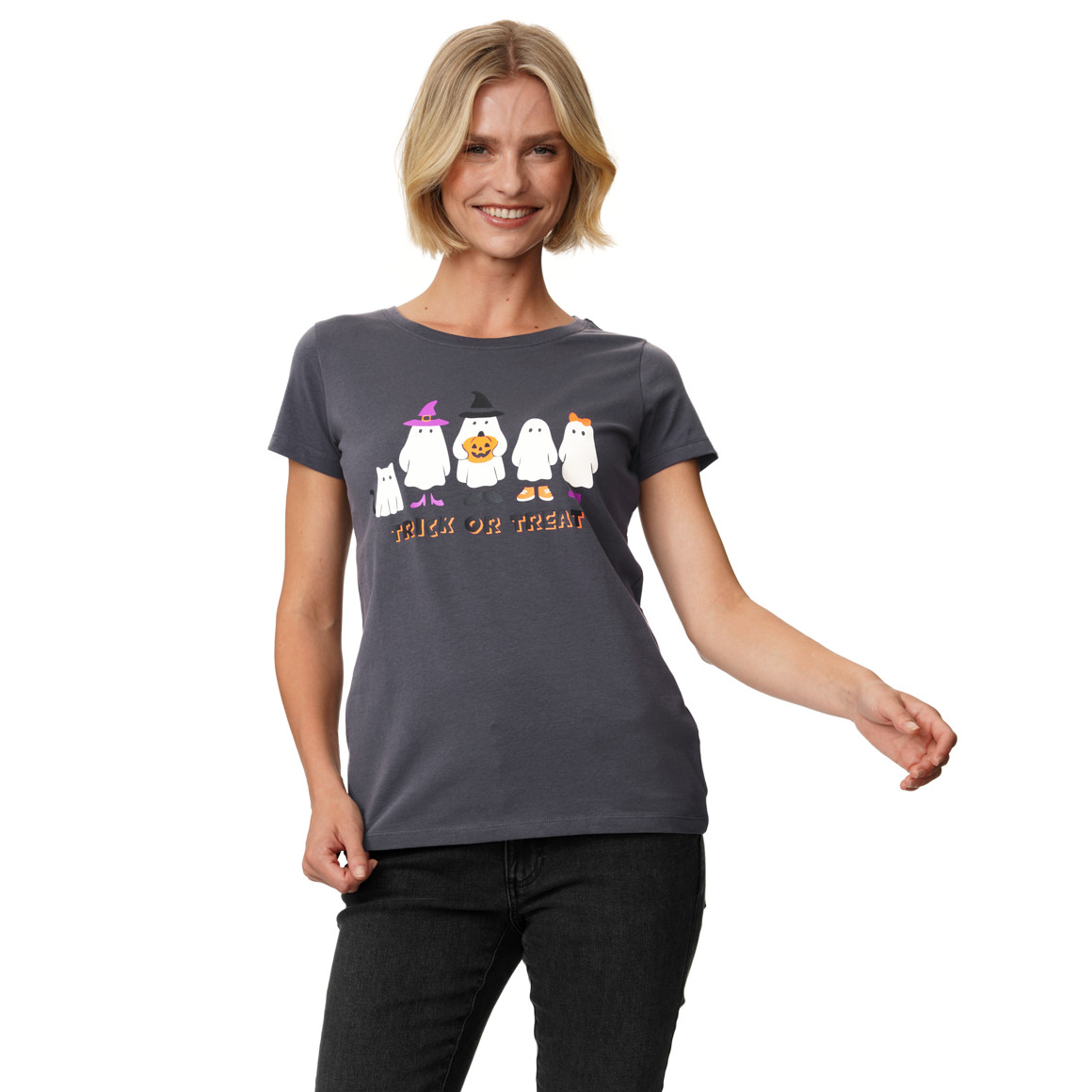 Damen T-Shirt im Halloween-Look
