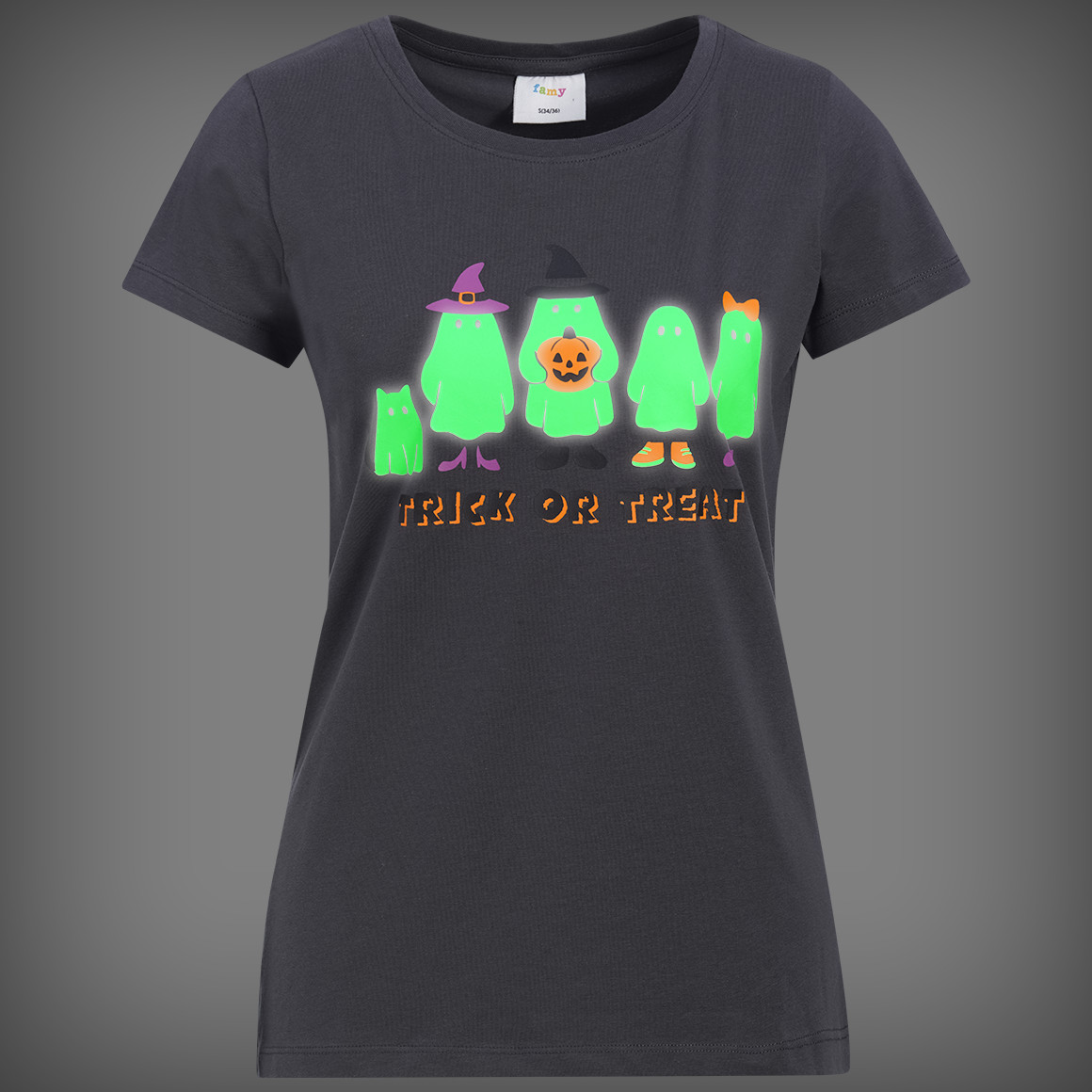 Damen T-Shirt im Halloween-Look