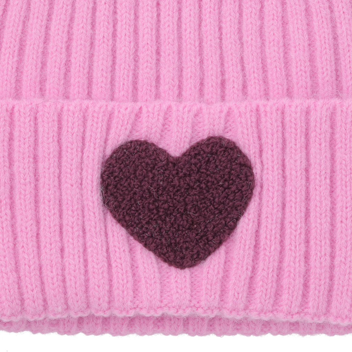 Mädchen Strickmütze mit Applikation