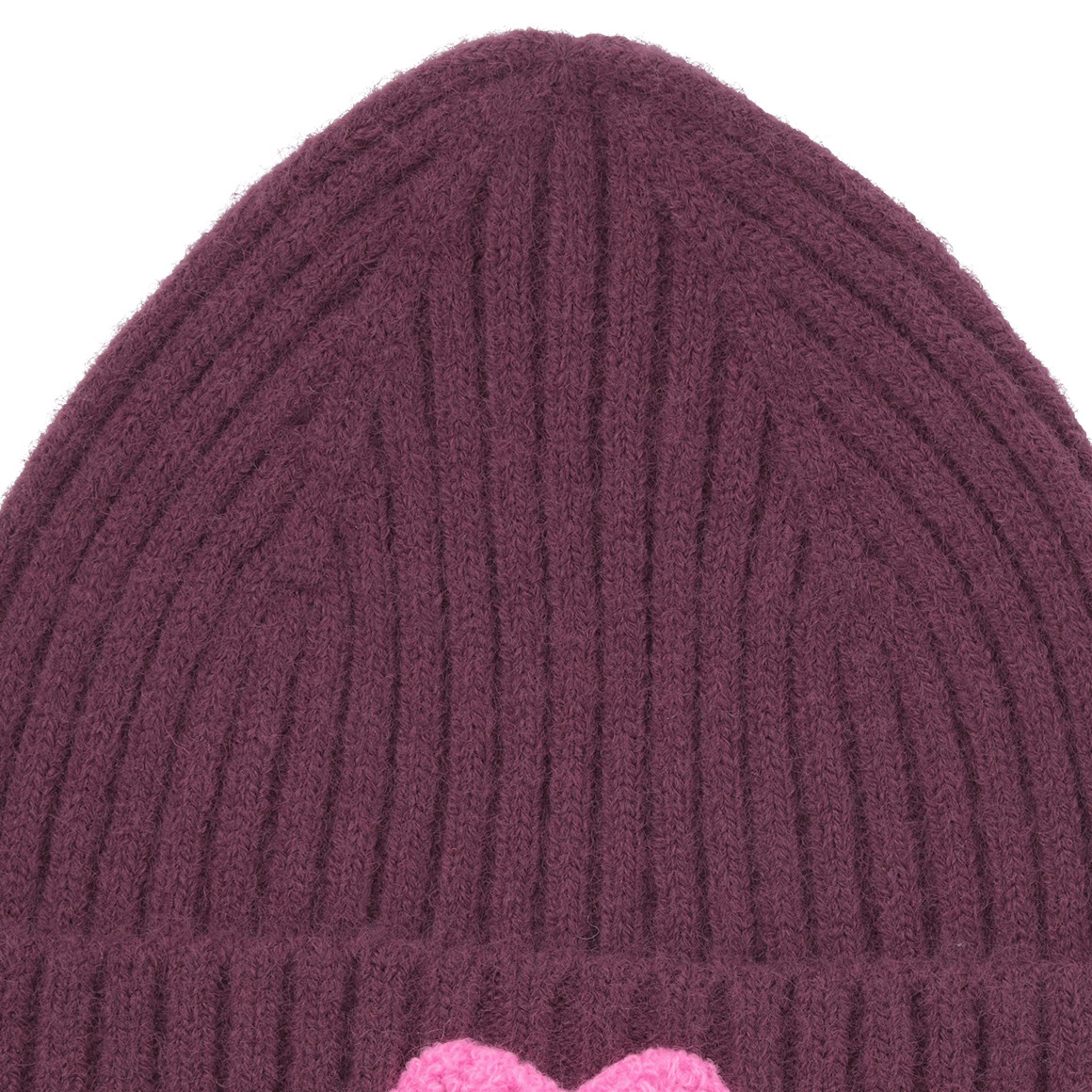 Mädchen Strickmütze mit Applikation