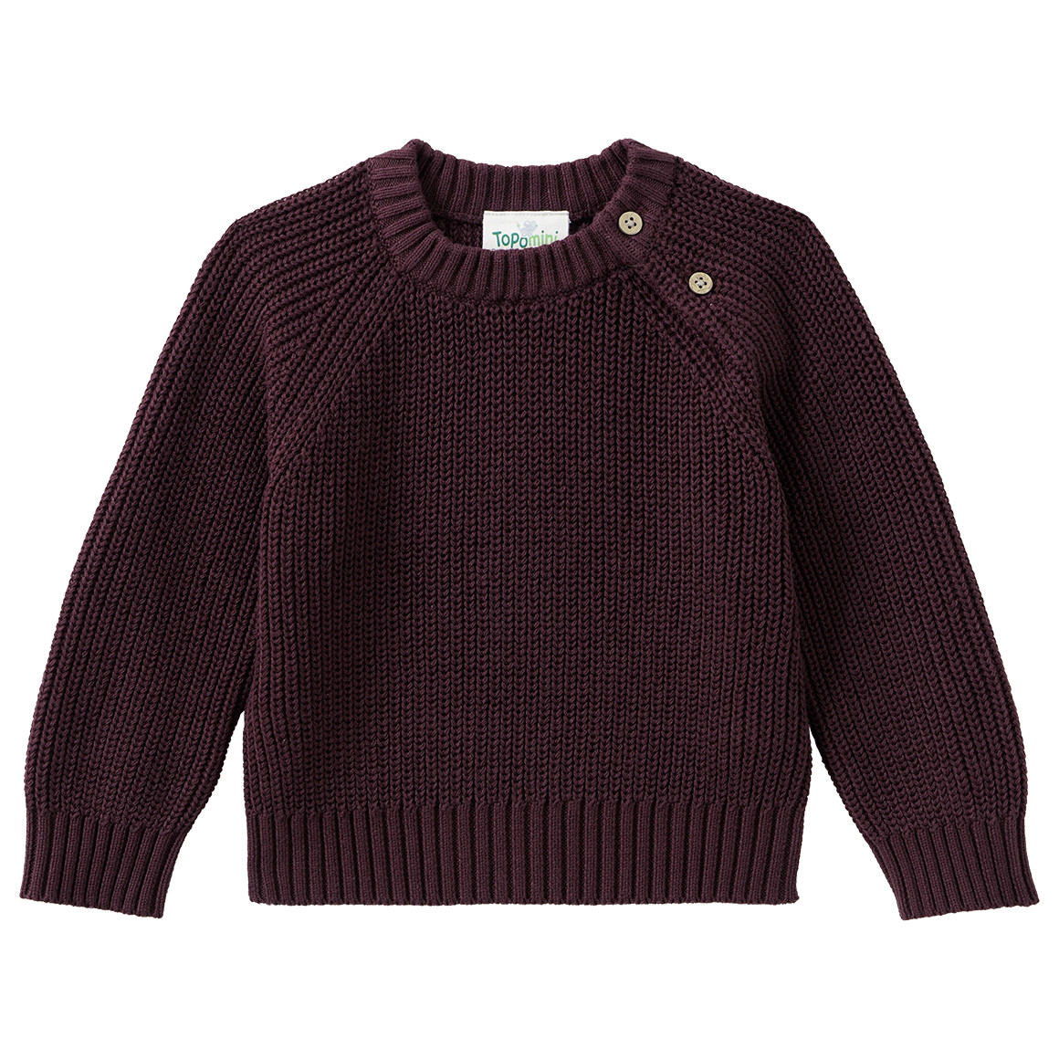 Baby Strickpullover mit Rippstruktur