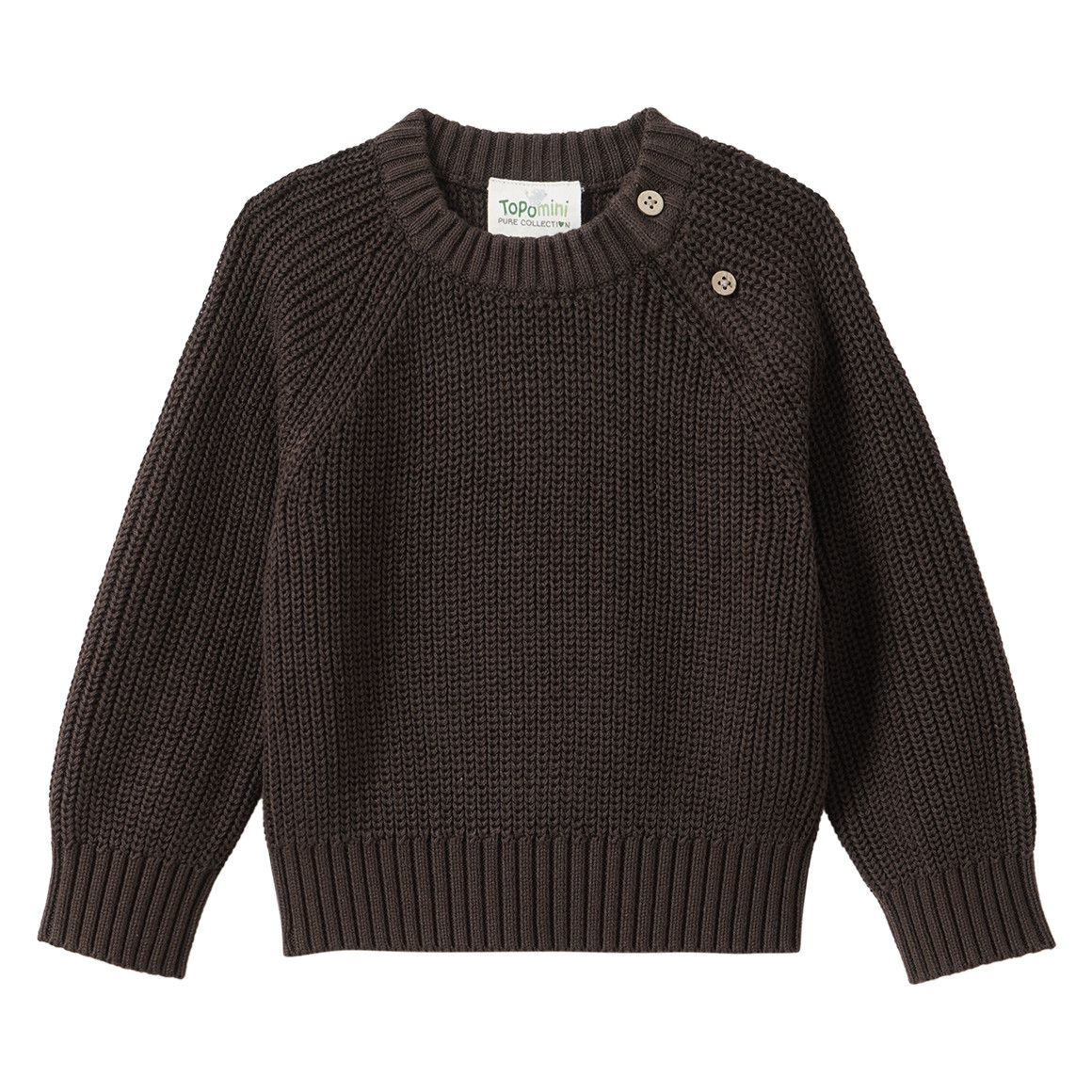 Baby Strickpullover mit Rippstruktur