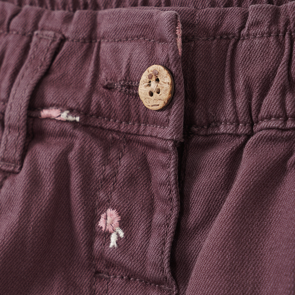 Baby Paperbag-Jeans im 5-Pocket-Style