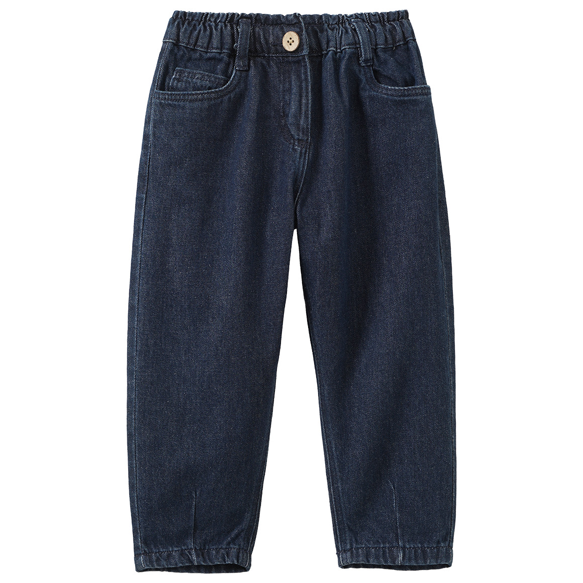 Baby Paperbag-Jeans aus Raw Denim