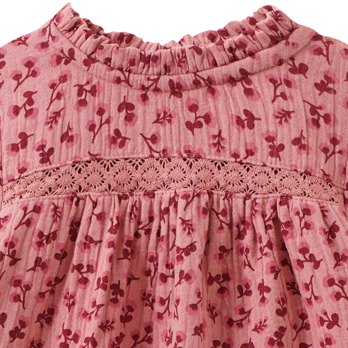 Baby Musselin-Bluse mit Blümchen