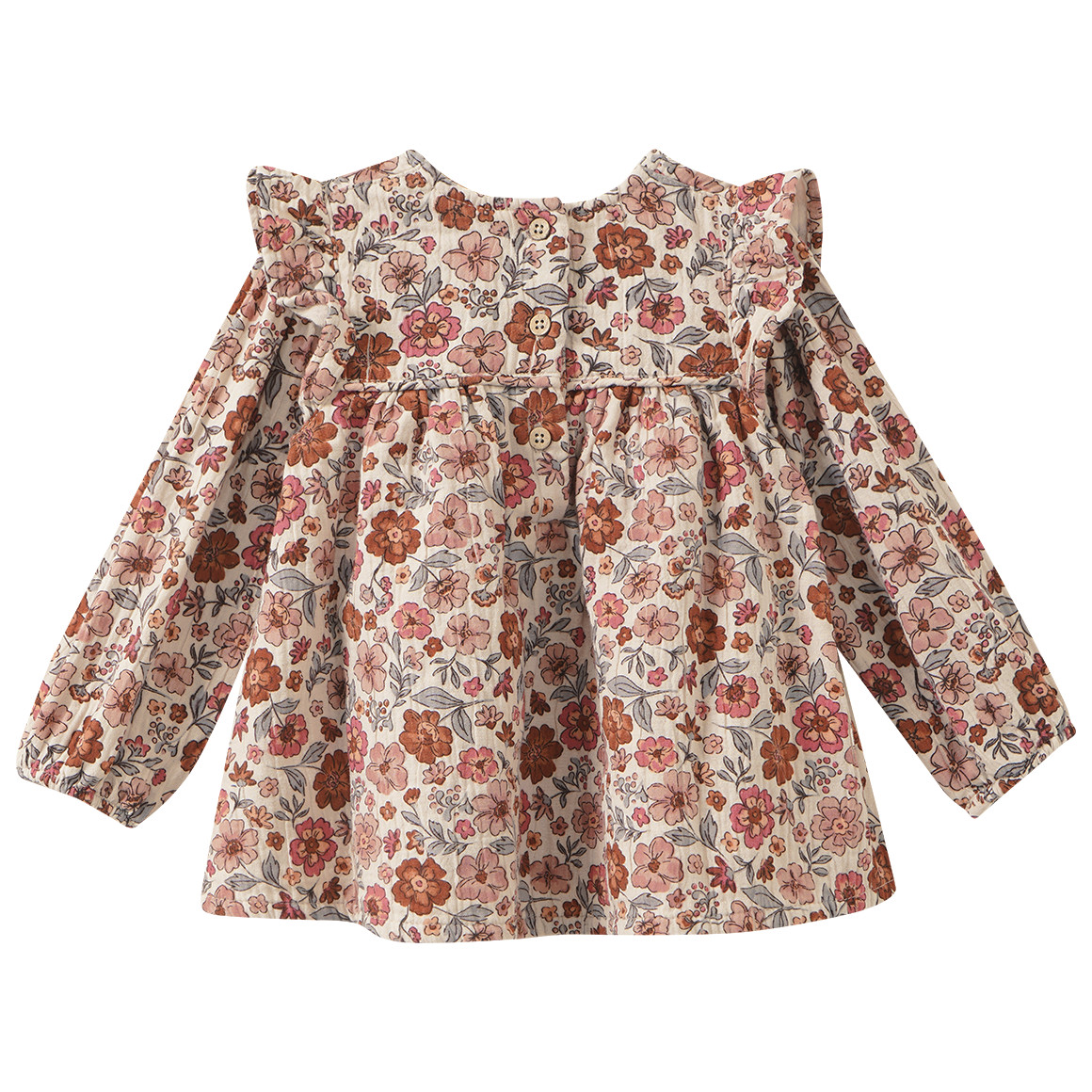 Baby Musselin-Bluse mit Blümchen