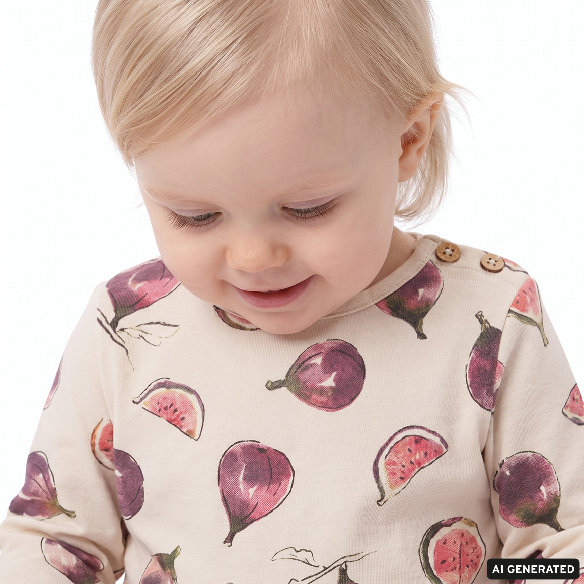 2 Baby Langarmshirts mit Feigen