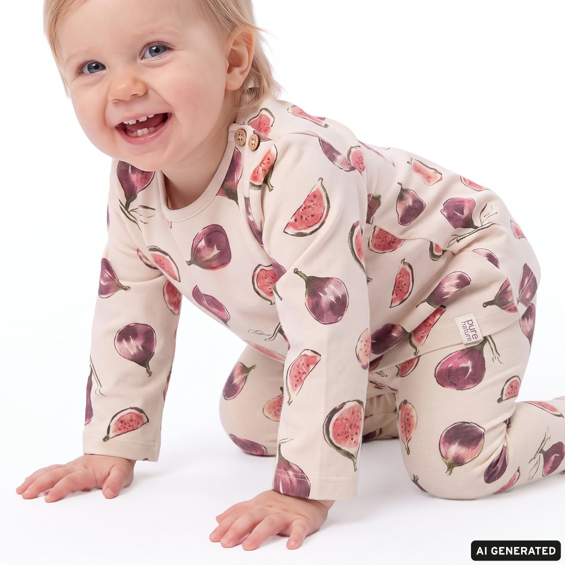 2 Baby Leggings mit Feigen