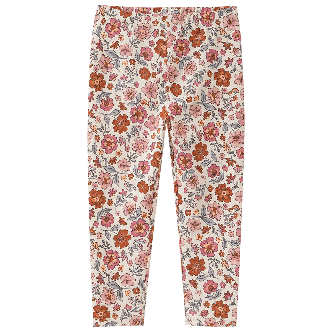 2 Baby Leggings mit Blümchen