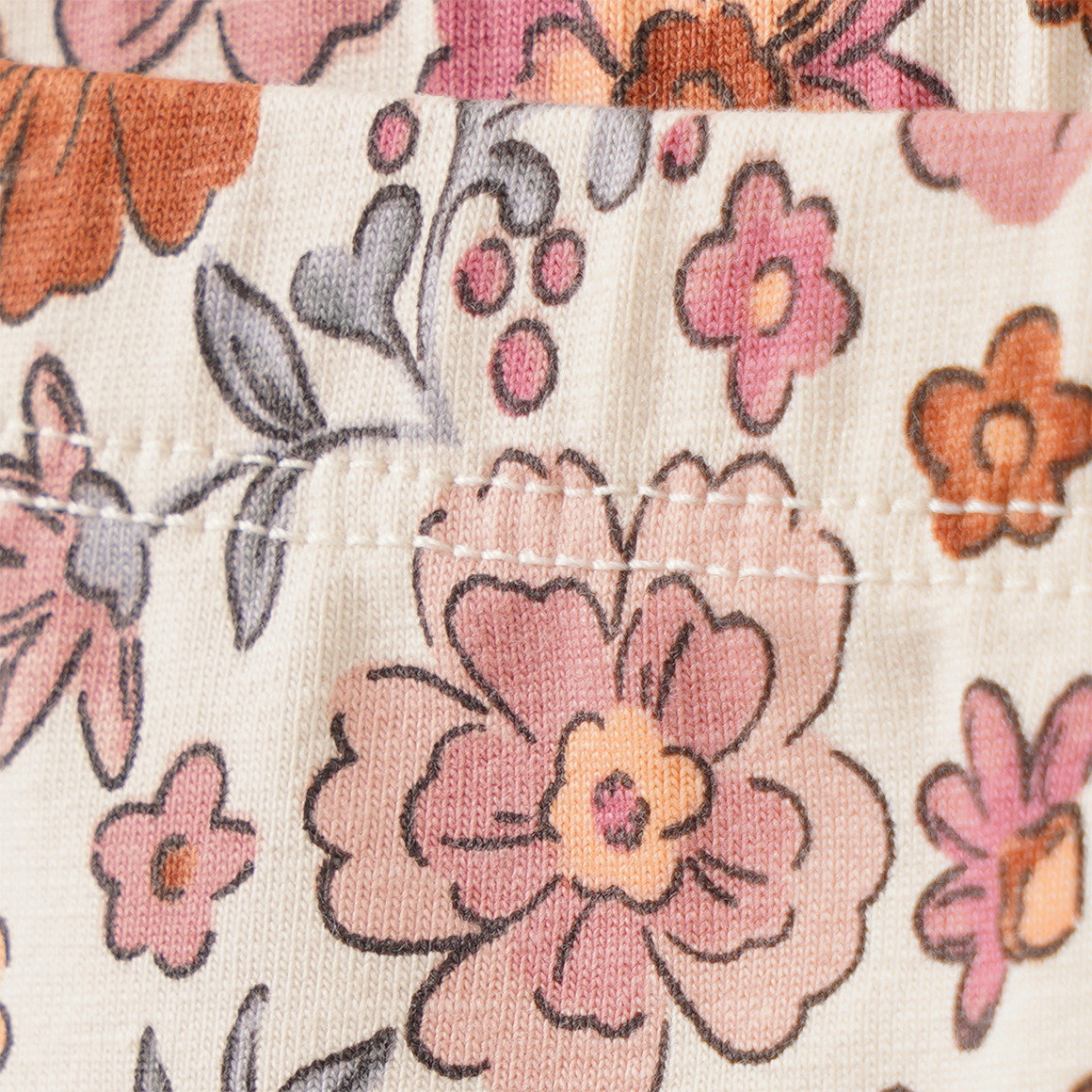 2 Baby Leggings mit Blümchen