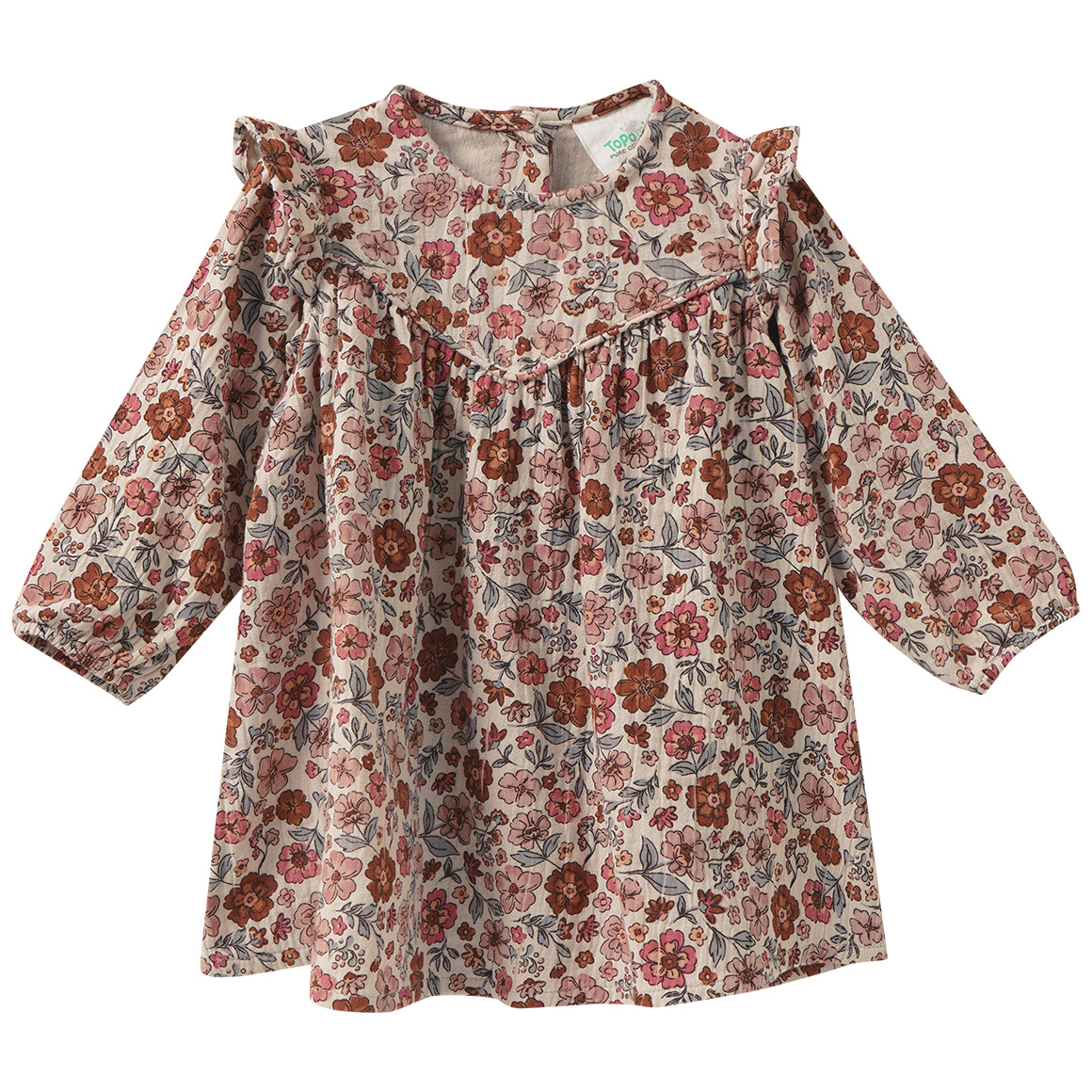 Baby Musselin-Kleid mit Blümchen
