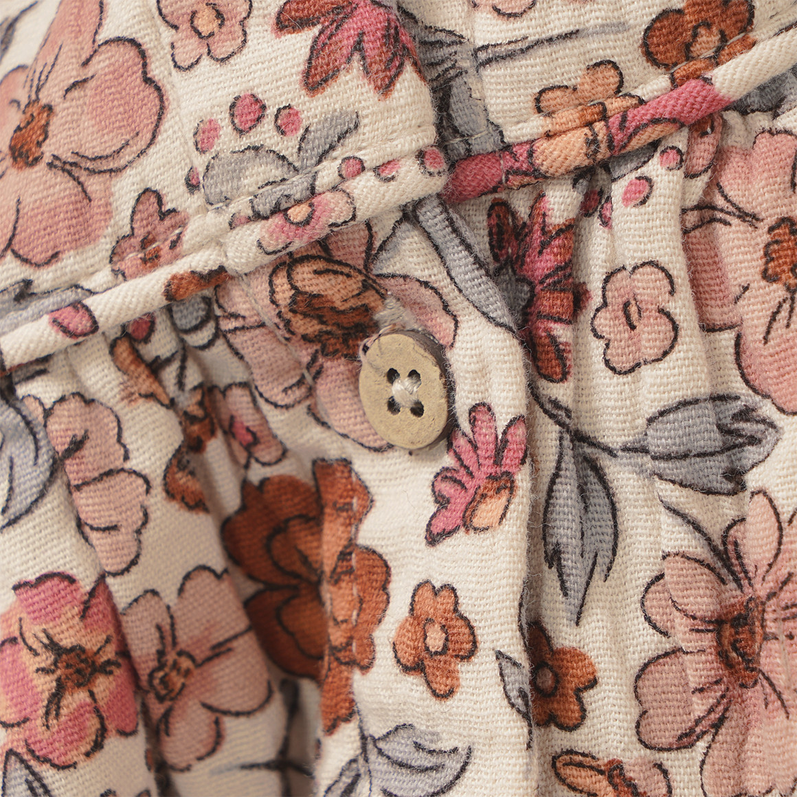 Baby Musselin-Kleid mit Blümchen