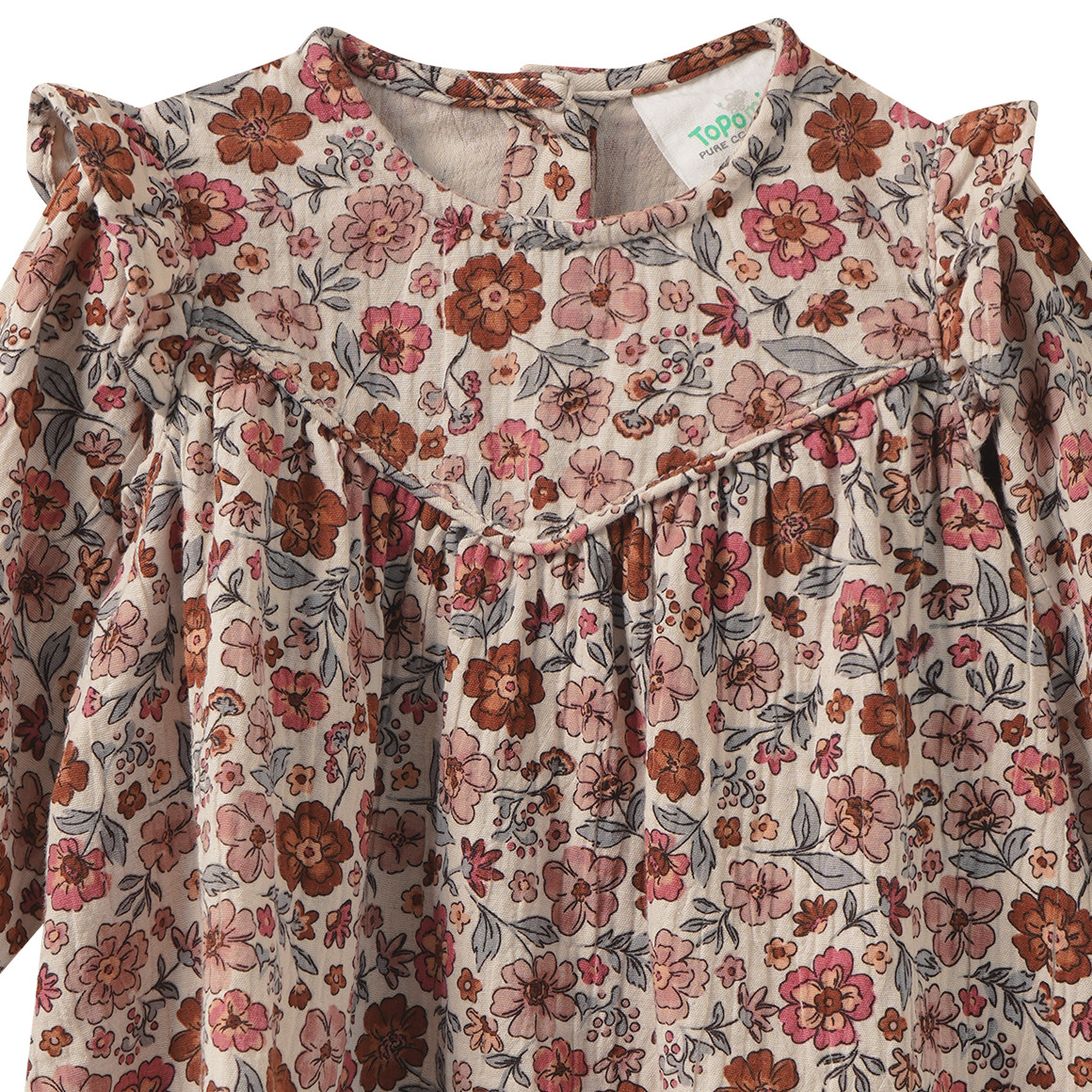 Baby Musselin-Kleid mit Blümchen