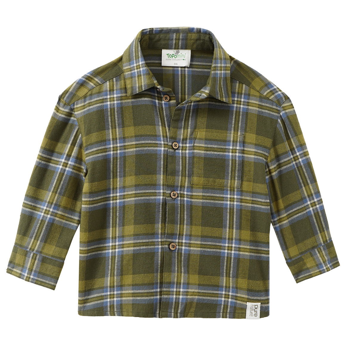 Baby Flanellhemd mit Karo-Muster