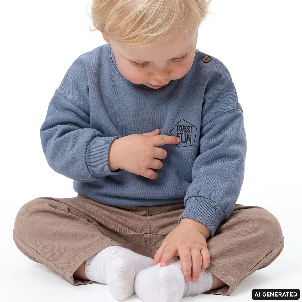 Baby Sweatshirt mit Stickerei