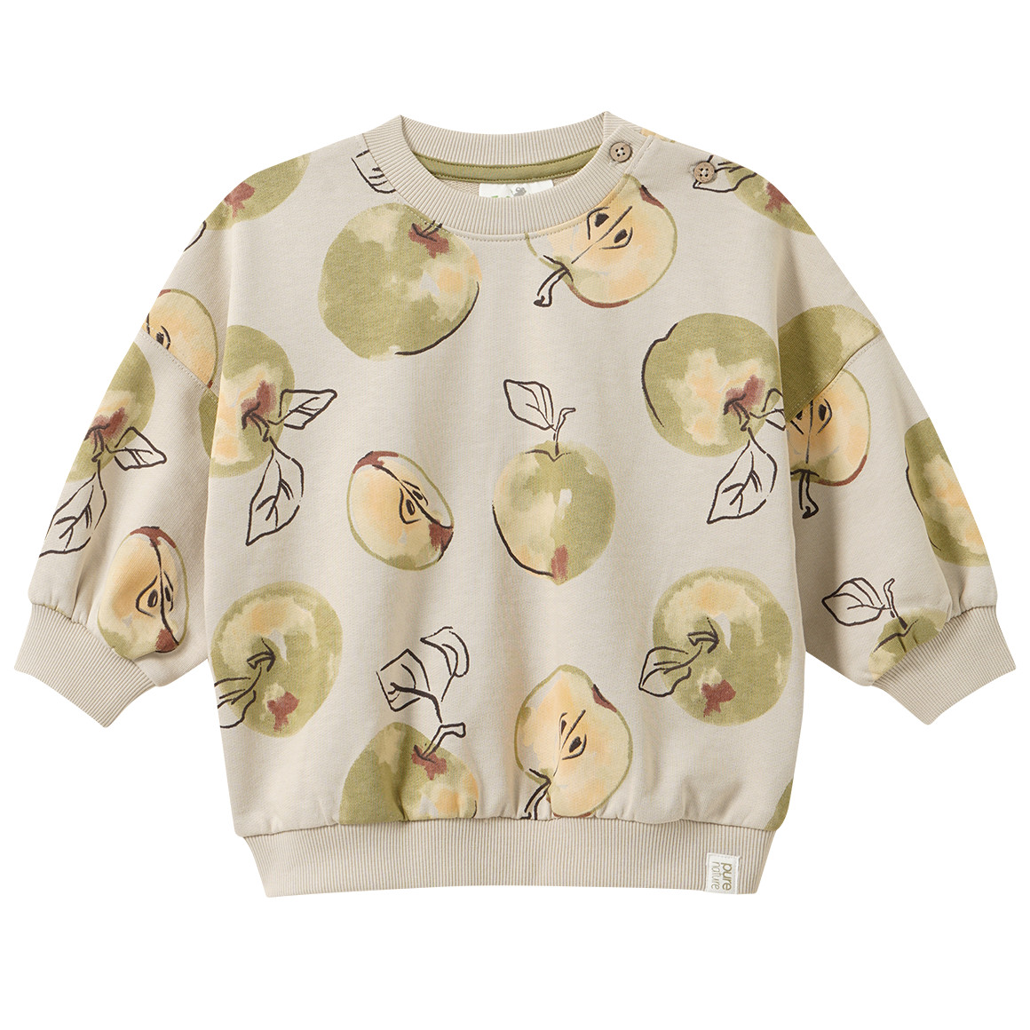 Baby Sweatshirt mit Apfel-Print