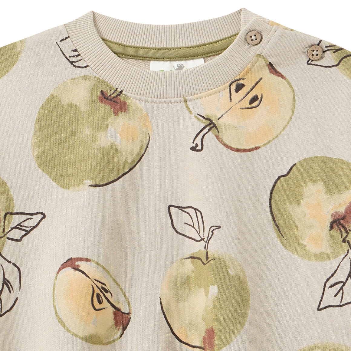 Baby Sweatshirt mit Apfel-Print