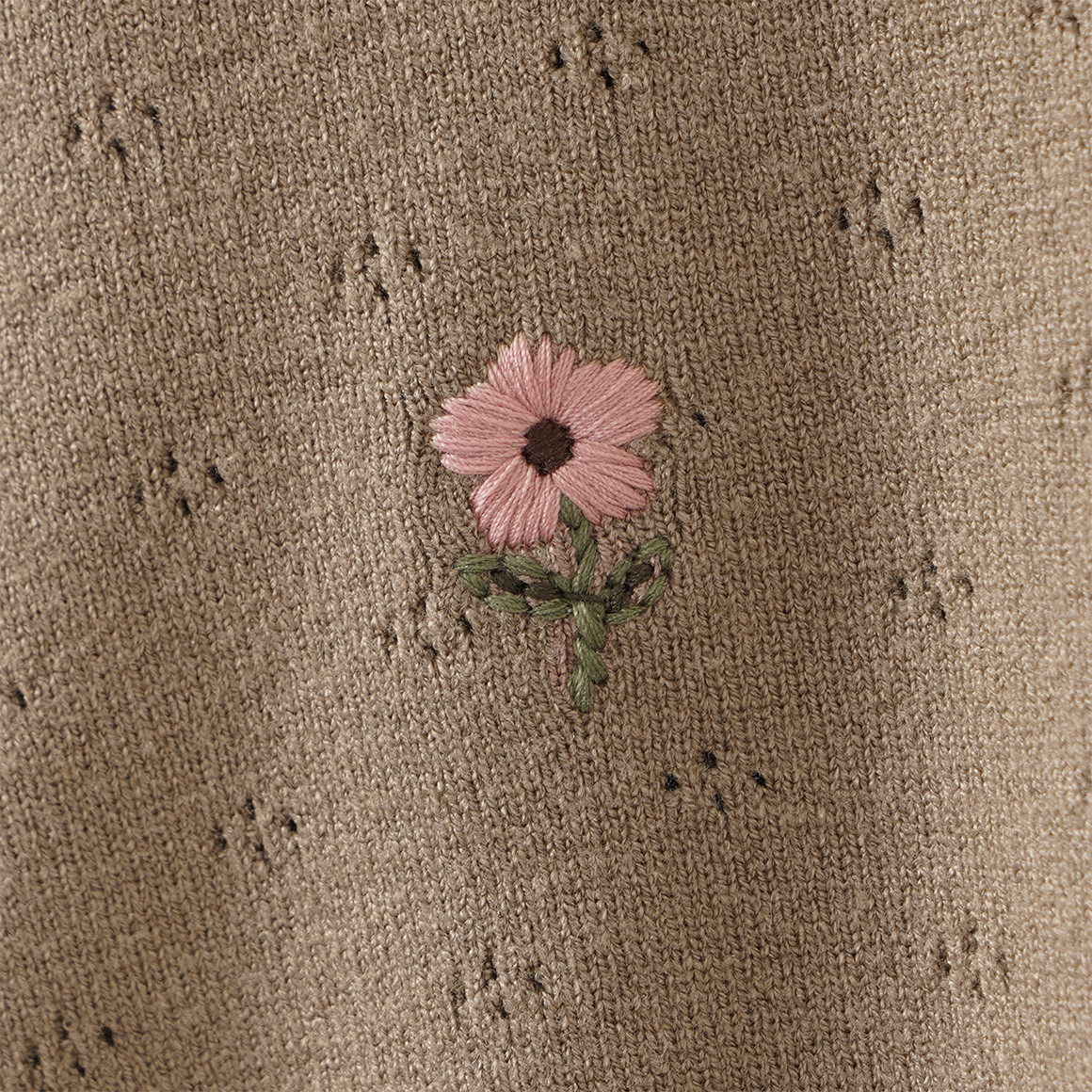 Mädchen Strickpullover mit Ajour-Muster
