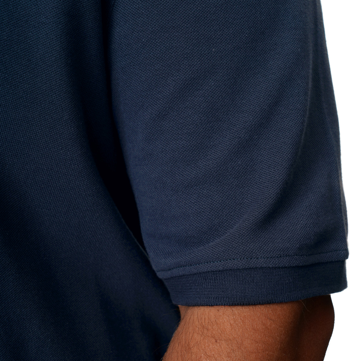 Herenpoloshirt met piqué-structuur