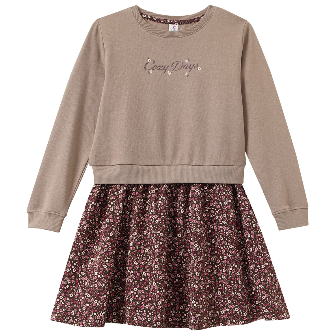 Meisjesjurk met gelaagde look