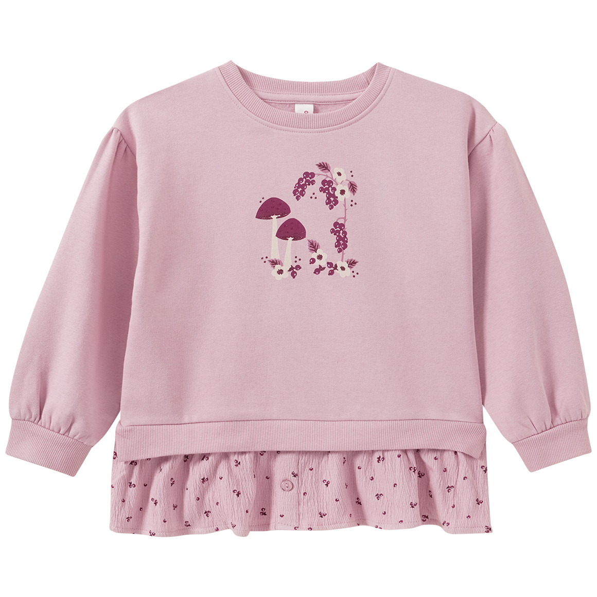 Mädchen Sweatshirt mit Volant