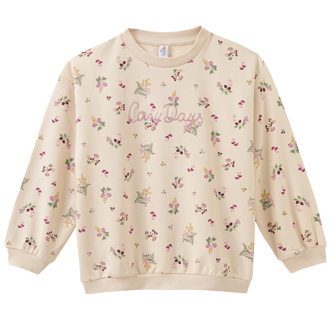 Mädchen Sweatshirt mit Allover-Print