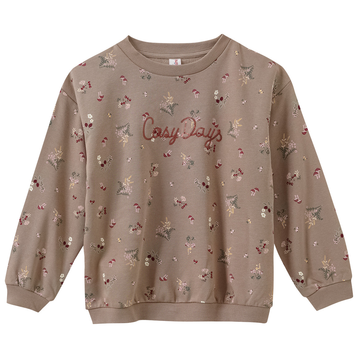 Mädchen Sweatshirt mit Allover-Print