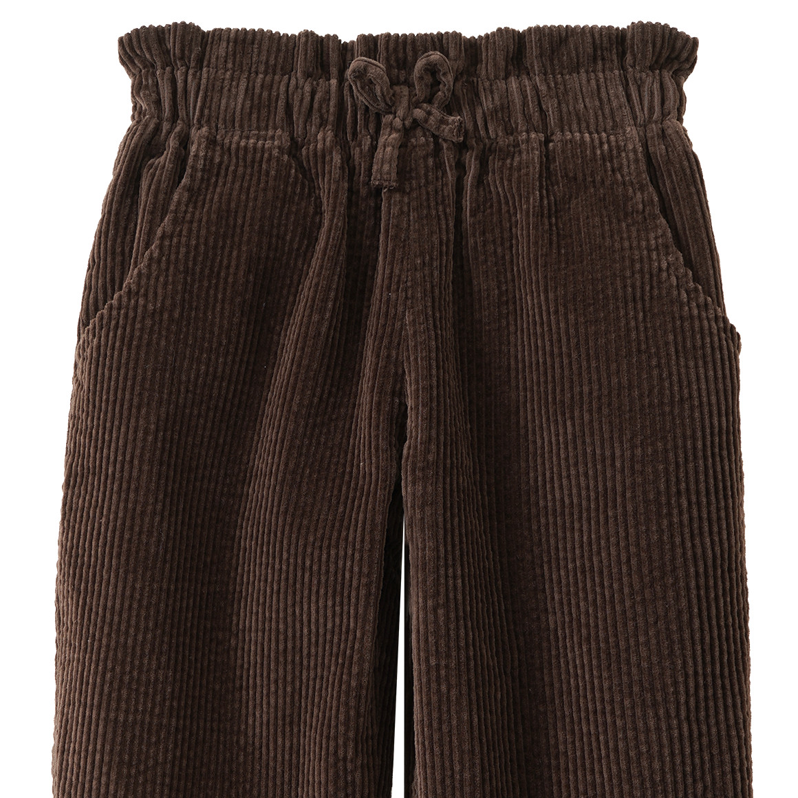 Mädchen Thermo-Cordhose mit Paperbag-Bund