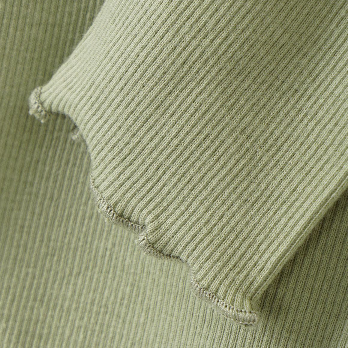 Mädchen Langarmshirt mit Rippstruktur