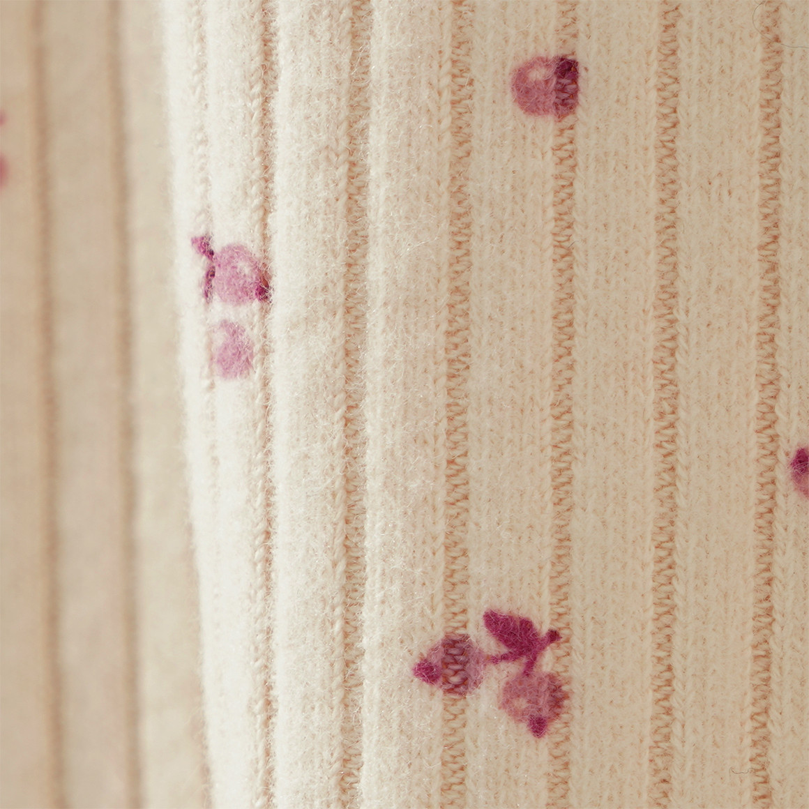 Mädchen Langarmshirt mit Rippstruktur
