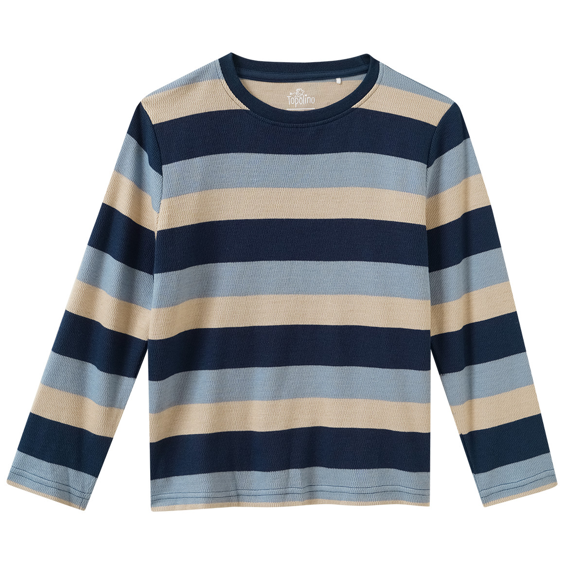 Jungen Langarmshirt mit Blockstreifen