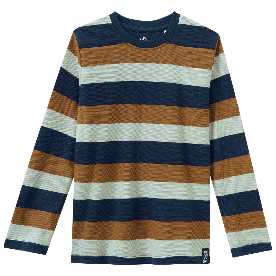 Jungen Langarmshirt mit Blockstreifen