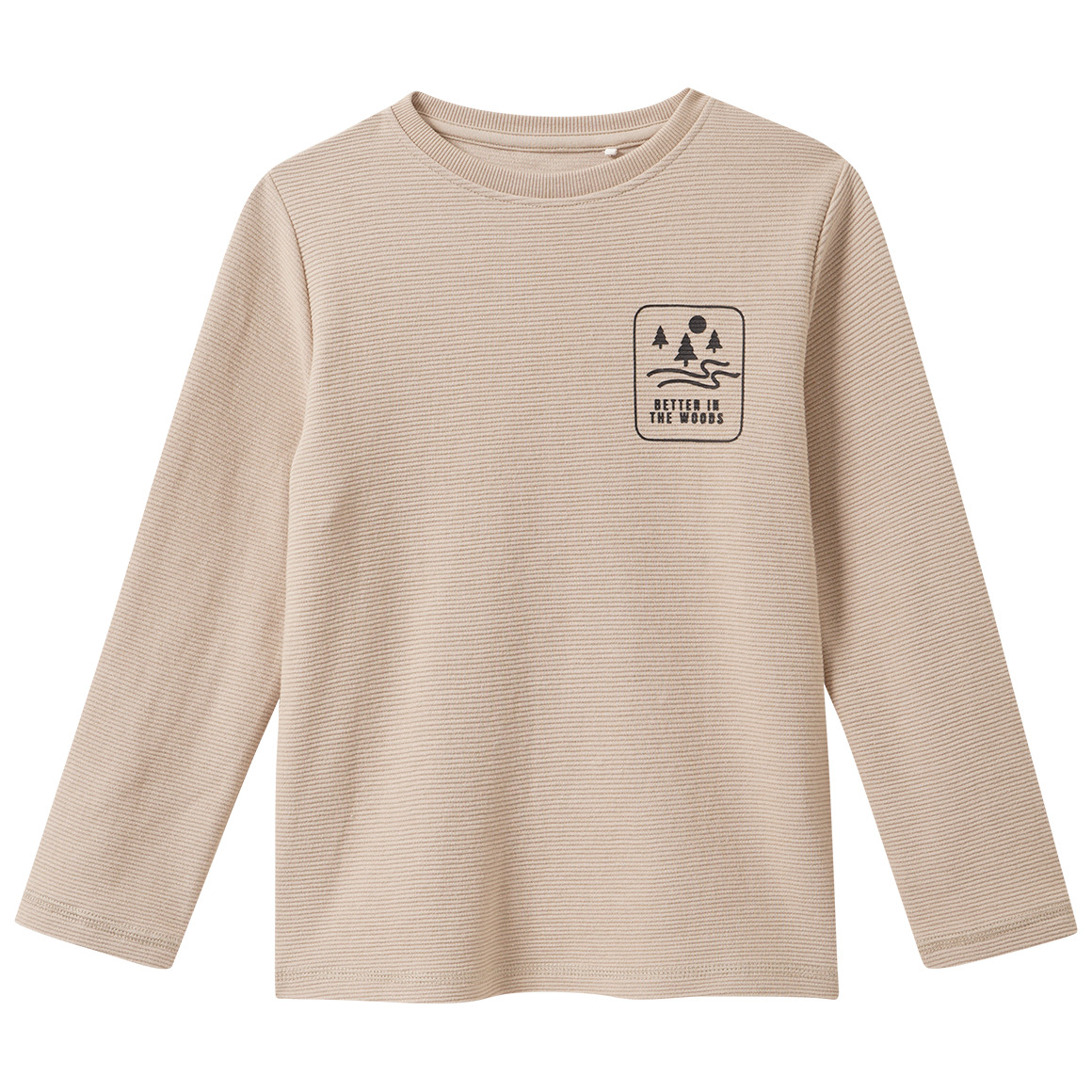 Jungen Langarmshirt mit Rippstruktur