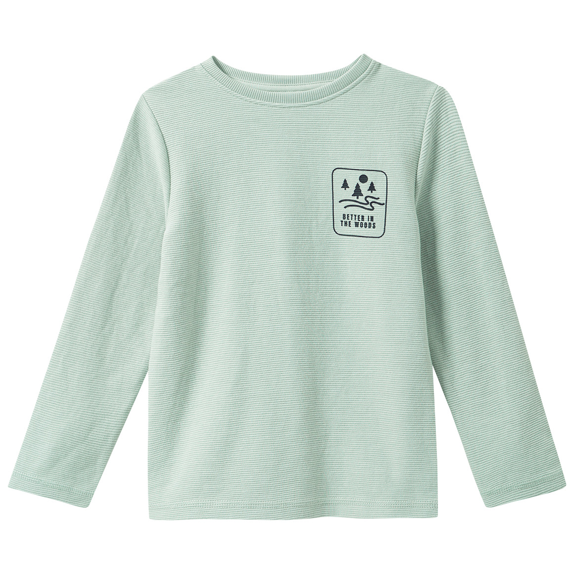 Jungen Langarmshirt mit Rippstruktur