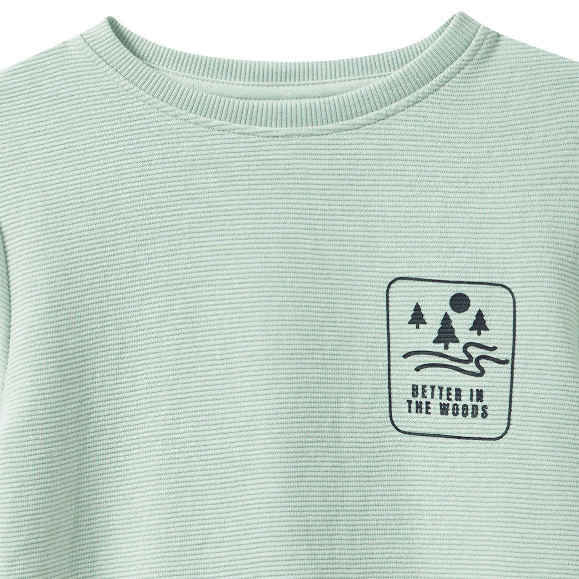 Jungen Langarmshirt mit Rippstruktur