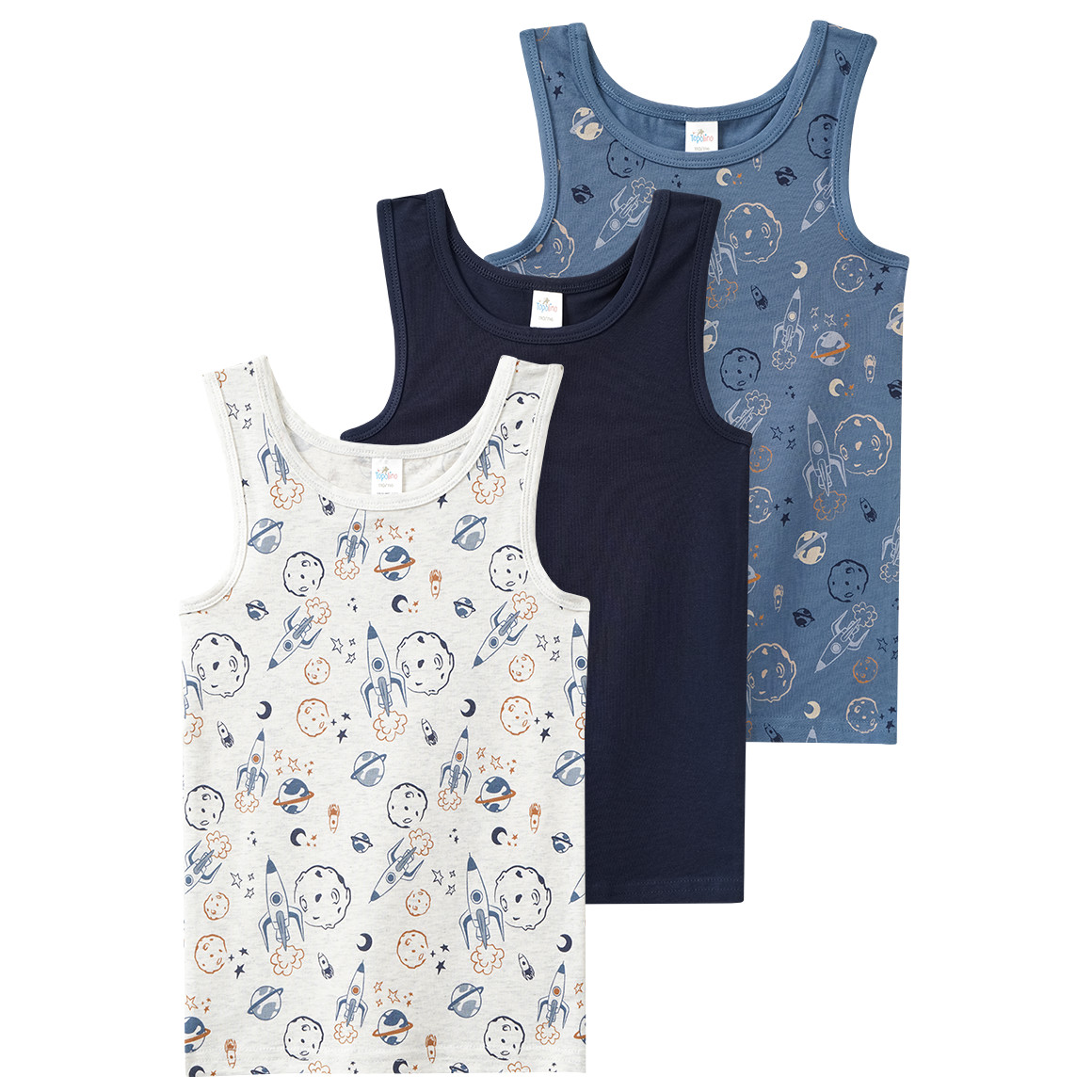 3 Jungen Unterhemden im Set