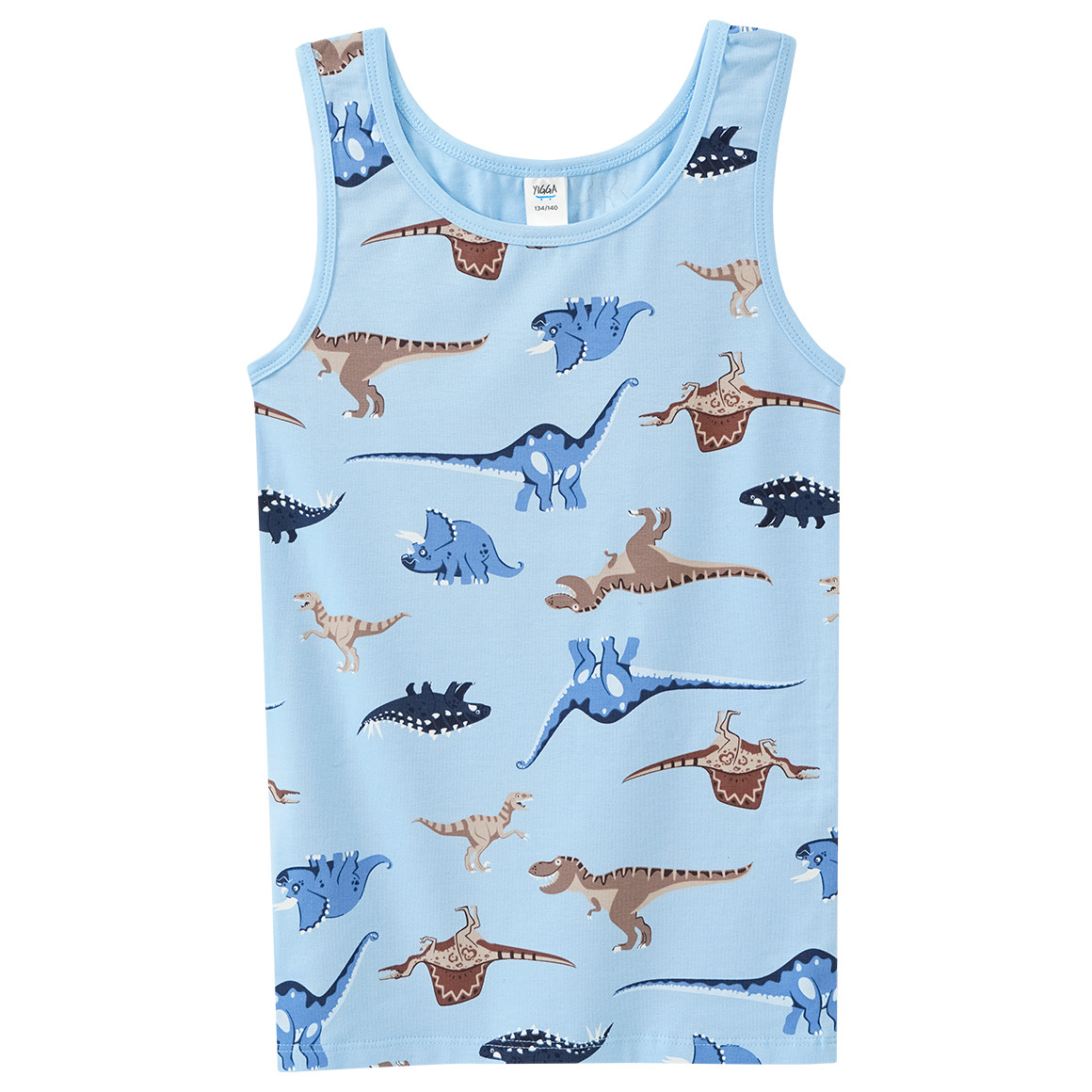 3 Jungen Unterhemden mit Dino-Motiven