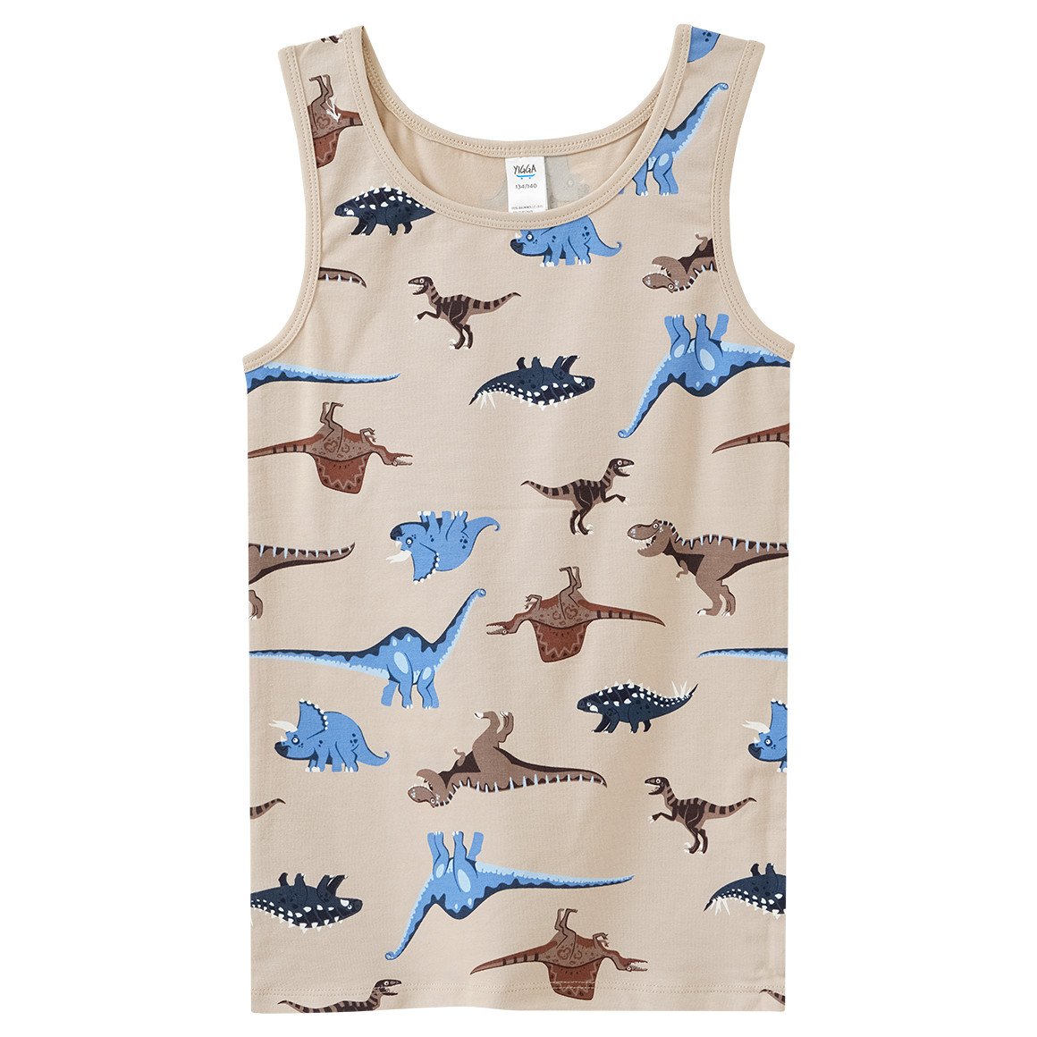 3 Jungen Unterhemden mit Dino-Motiven