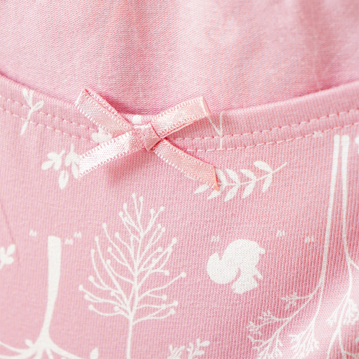 3 Mädchen Pantys mit Waldtier-Motiven