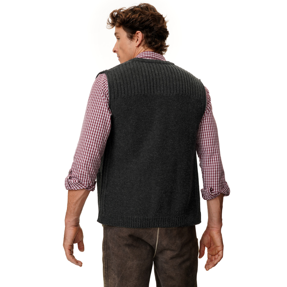 Herren Strickweste im Oktoberfest-Design