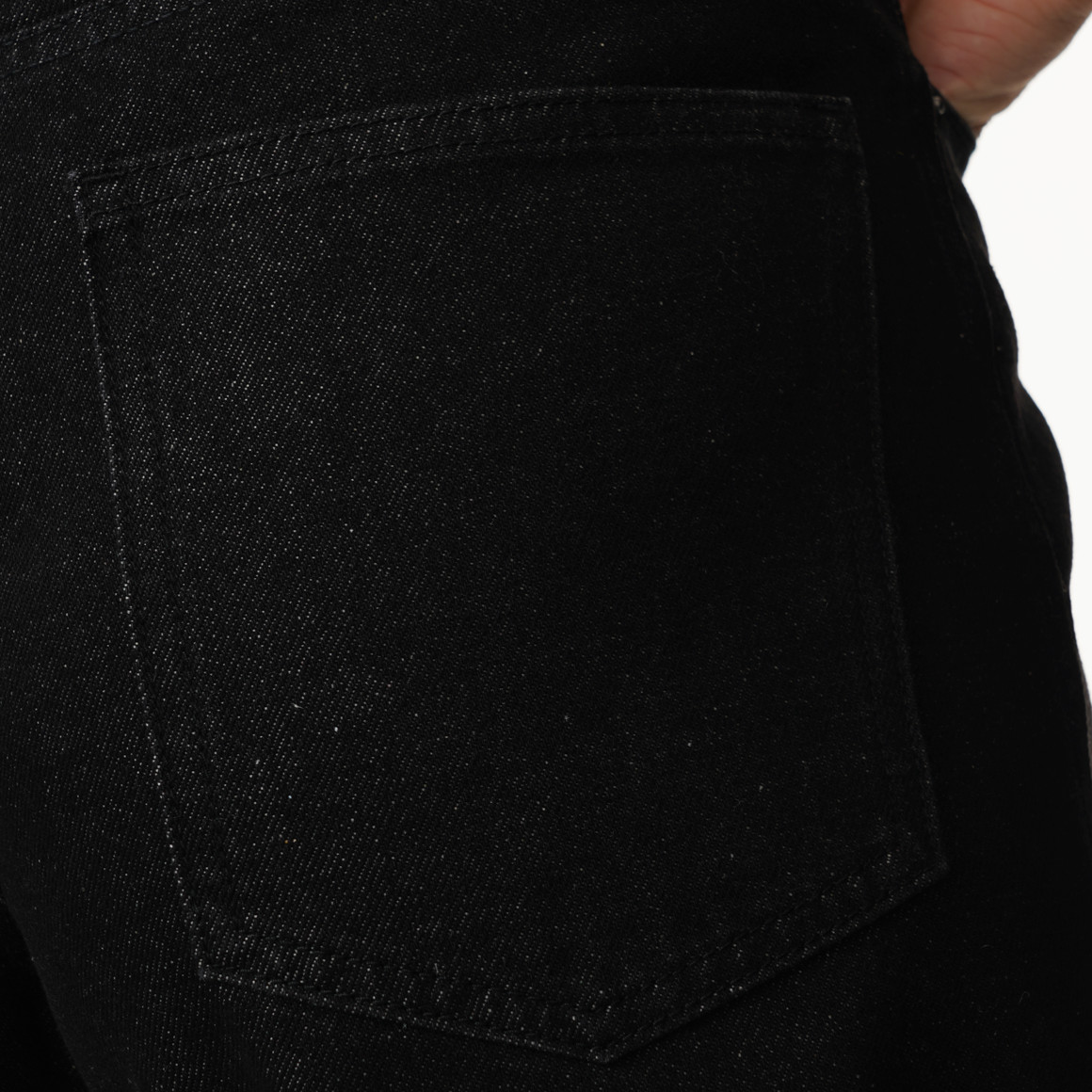 Damesjeans met barrel-pasvorm in denimlook