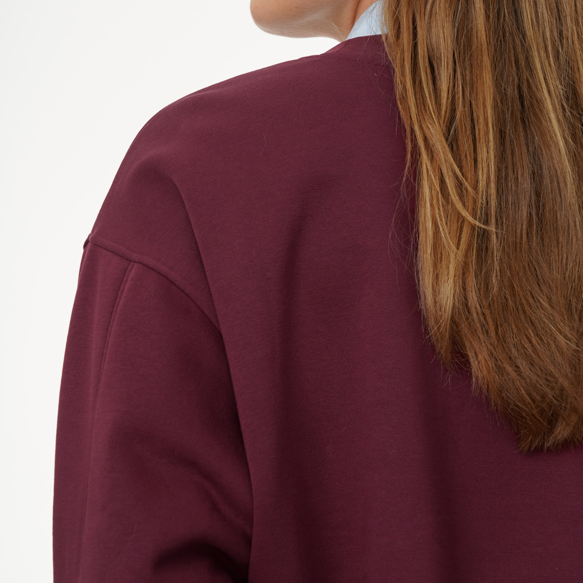 Dames-sweatshirt in effen kleur