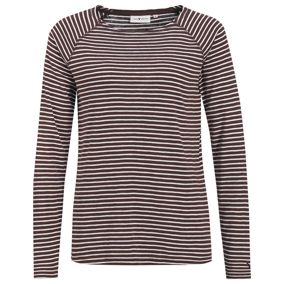 Dames-T-shirt met lange mouwen, gestreept