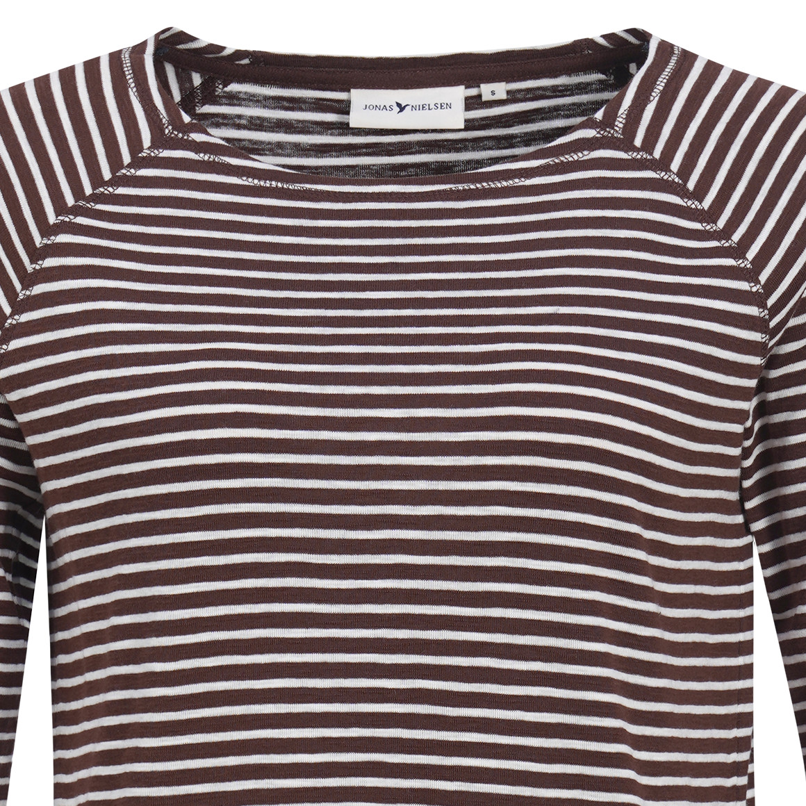 Dames-T-shirt met lange mouwen, gestreept
